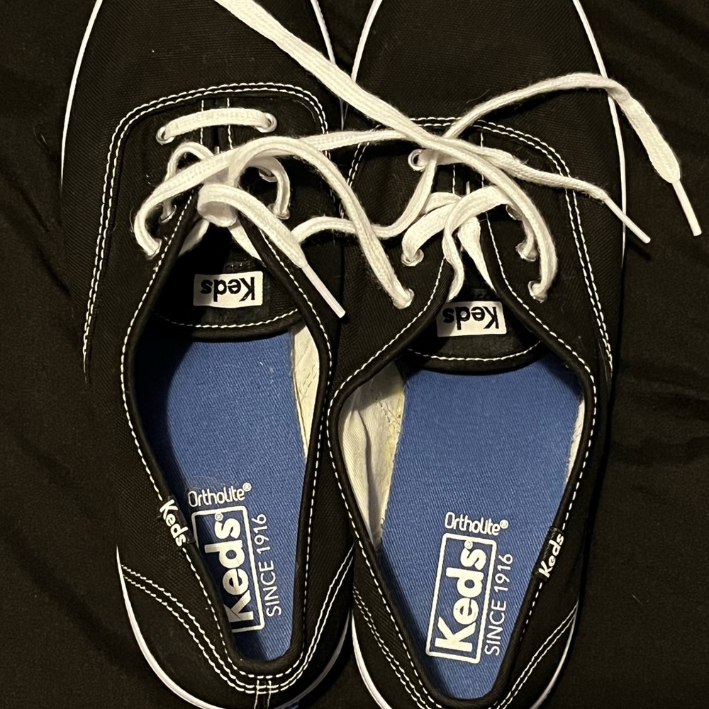 Keds Black Sneakers with White Accents